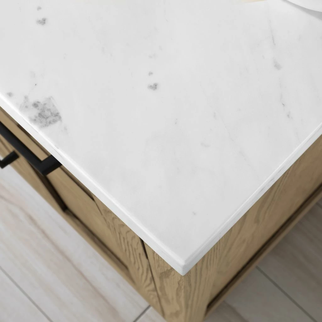 Ove Decors Tahoe VI 48 in. Single Sink Bathroom Vanity with Marble Countertop, Water Oak, 15VVA-TAH648-147FY 6 Ove Decors Tahoe VI 48 in. Single Sink Bathroom Vanity with Marble Countertop, Water Oak, 15VVA-TAH648-147FY - Image 6