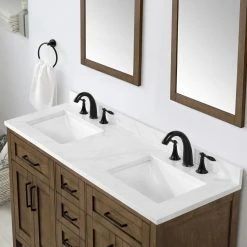 Ove Decors Tahoe VI 60 in. Double Sink Bathroom Vanity with Marble Countertop, Almond Latte, 15VVA-TAH660-059FY -Cheap Ove Decors Store 1738440 A4