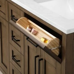 Ove Decors Tahoe VI 60 in. Double Sink Bathroom Vanity with Marble Countertop, Almond Latte, 15VVA-TAH660-059FY -Cheap Ove Decors Store 1738440 A7