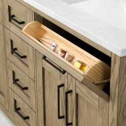 Ove Decors Tahoe VI 60 in. Double Sink Bathroom Vanity Marble Countertop, Water Oak, 15VVA-TAH672-123FY -Cheap Ove Decors Store 1738442 A8