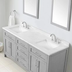 Ove Decors Tahoe VI Double Sink Bathroom Vanity Marble Countertop -Cheap Ove Decors Store 1738444 A6