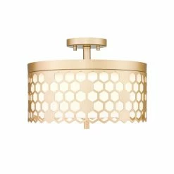 Ove Decors Lancaster 3-Light Semi-Flush Mount Ceiling Light