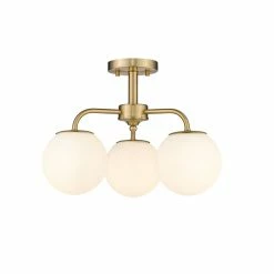 Ove Decors Melpark 3-Light Semi-Flush Mount Ceiling Light