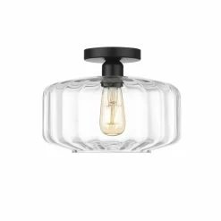 Ove Decors Preston 1-Light Semi-Flush Mount Ceiling Light