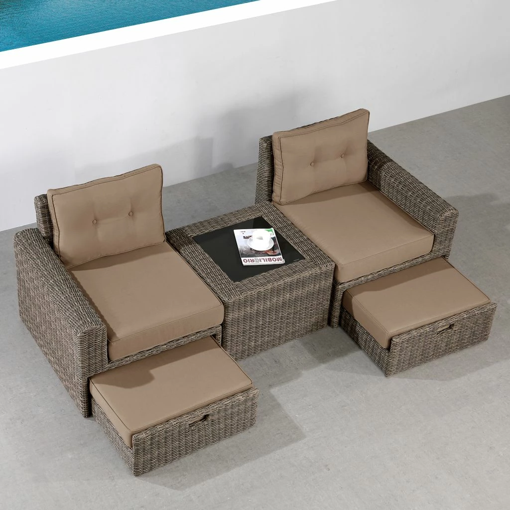 New! Ove Decors Langley 5 pc. Conversation Set, 15PCS-LA2A05-BR1VL 4 New! Ove Decors Langley 5 pc. Conversation Set, 15PCS-LA2A05-BR1VL - Image 4