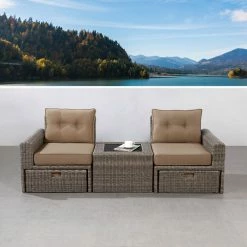 New! Ove Decors Langley 5 pc. Conversation Set, 15PCS-LA2A05-BR1VL 19 New! Ove Decors Langley 5 pc. Conversation Set, 15PCS-LA2A05-BR1VL -Cheap Ove Decors Store 2021759 A9