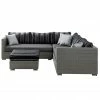 New! Ove Decors Monaco 4 pc. Sectional Set, 15PKS-MO1A04-GR1BR