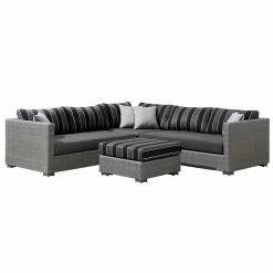 New! Ove Decors Monaco 4 pc. Sectional Set, 15PKS-MO1A04-GR1BR -Cheap Ove Decors Store 2021783 A8